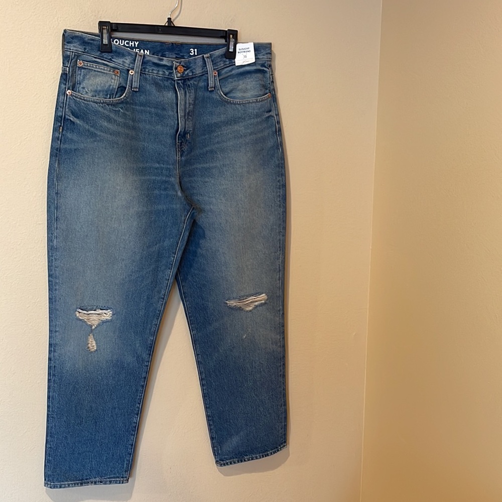 NWT J.Crew Slouchy boyfriend jean in Southern Sky wash - Picture 4 of 7